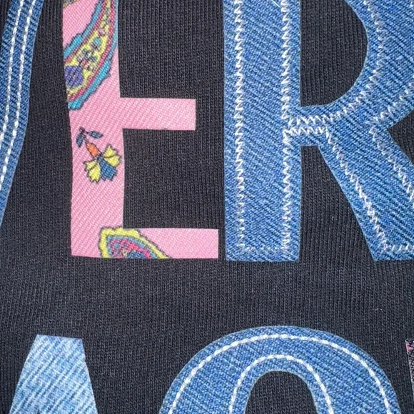 Versace Jeans Couture Black Sweatshirt with Patch - Picture 2 of 9